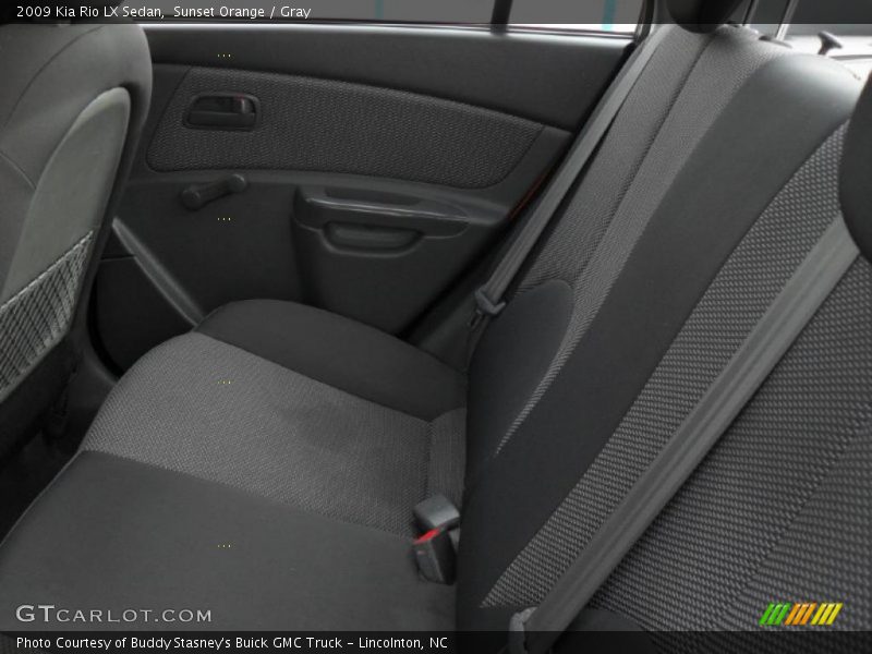 Sunset Orange / Gray 2009 Kia Rio LX Sedan