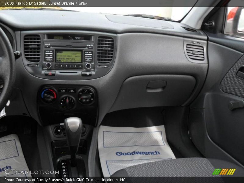 Sunset Orange / Gray 2009 Kia Rio LX Sedan
