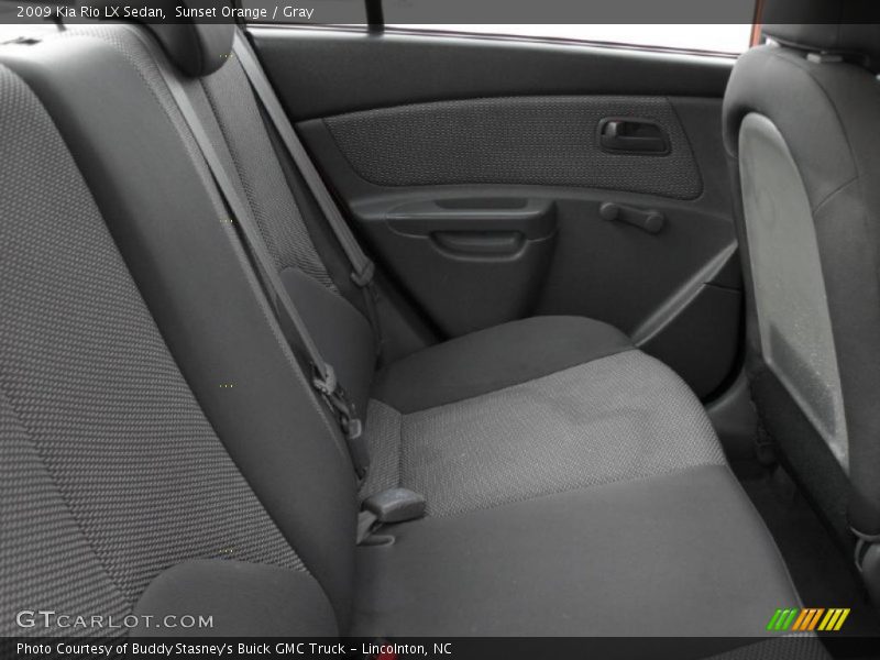 Sunset Orange / Gray 2009 Kia Rio LX Sedan
