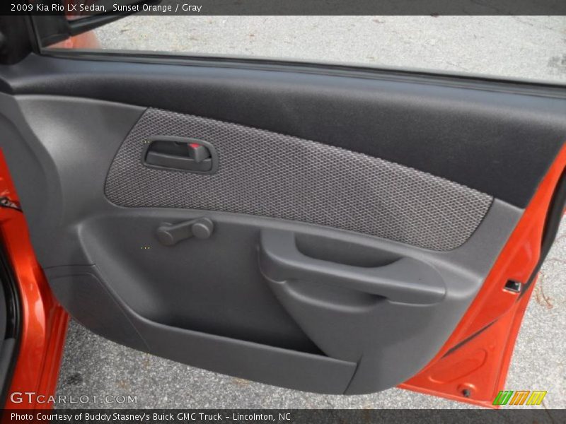 Sunset Orange / Gray 2009 Kia Rio LX Sedan