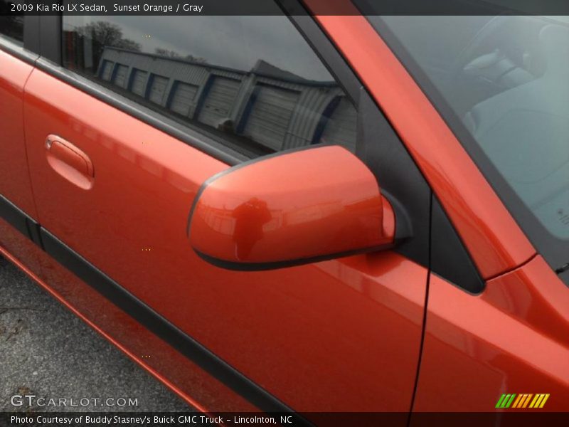 Sunset Orange / Gray 2009 Kia Rio LX Sedan