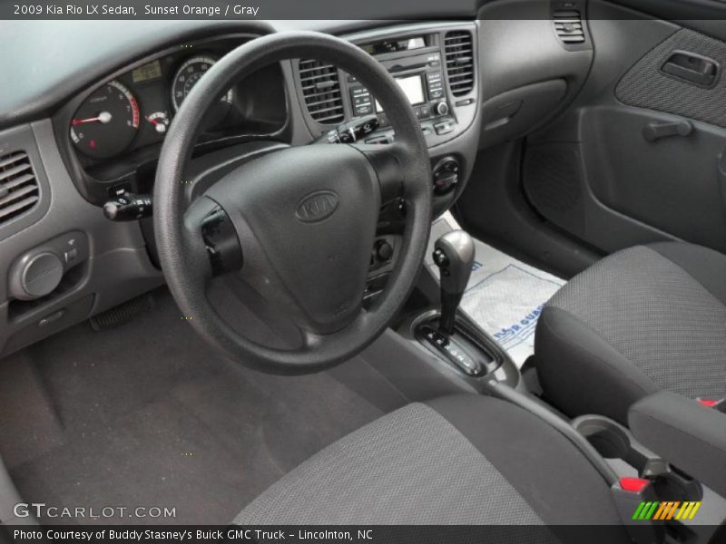 Gray Interior - 2009 Rio LX Sedan 