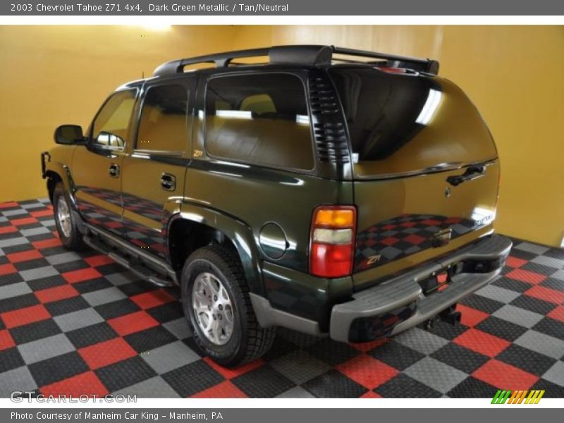 Dark Green Metallic / Tan/Neutral 2003 Chevrolet Tahoe Z71 4x4
