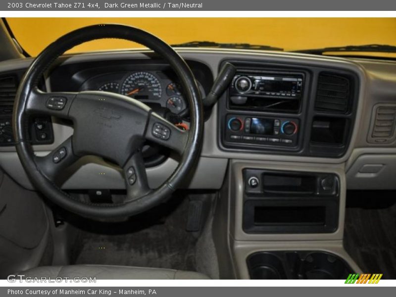 Dark Green Metallic / Tan/Neutral 2003 Chevrolet Tahoe Z71 4x4