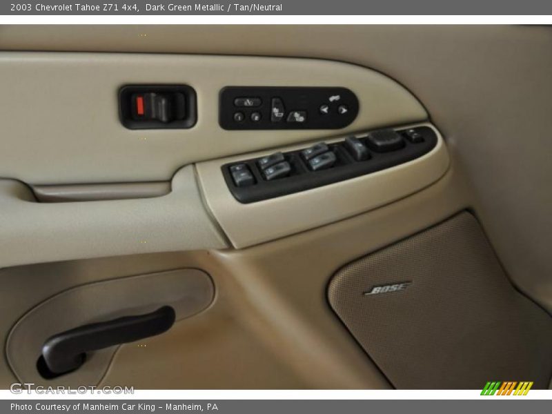 Dark Green Metallic / Tan/Neutral 2003 Chevrolet Tahoe Z71 4x4