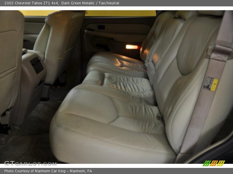 Dark Green Metallic / Tan/Neutral 2003 Chevrolet Tahoe Z71 4x4