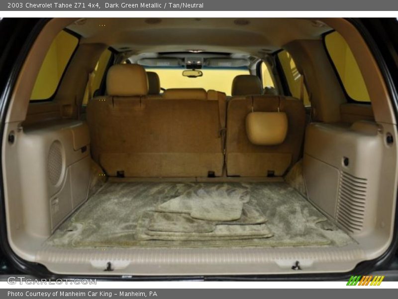 Dark Green Metallic / Tan/Neutral 2003 Chevrolet Tahoe Z71 4x4