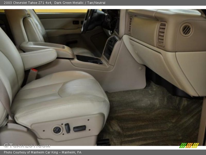 Dark Green Metallic / Tan/Neutral 2003 Chevrolet Tahoe Z71 4x4