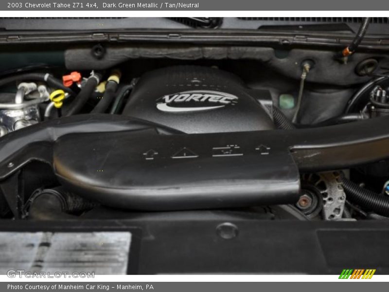 Dark Green Metallic / Tan/Neutral 2003 Chevrolet Tahoe Z71 4x4