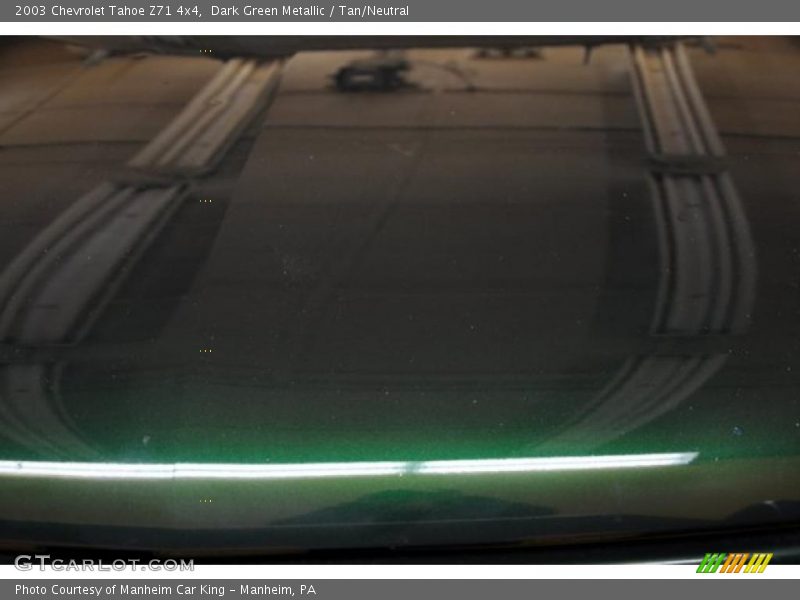 Dark Green Metallic / Tan/Neutral 2003 Chevrolet Tahoe Z71 4x4