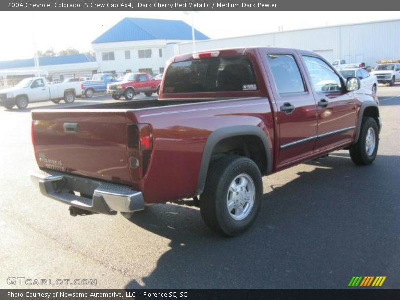 Dark Cherry Red Metallic / Medium Dark Pewter 2004 Chevrolet Colorado LS Crew Cab 4x4