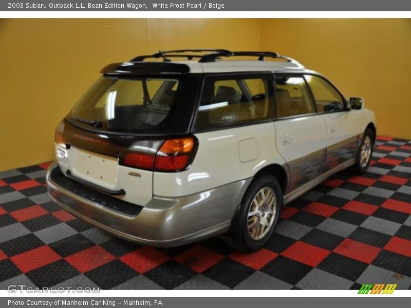 White Frost Pearl / Beige 2003 Subaru Outback L.L. Bean Edition Wagon