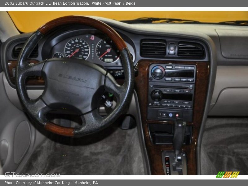 White Frost Pearl / Beige 2003 Subaru Outback L.L. Bean Edition Wagon