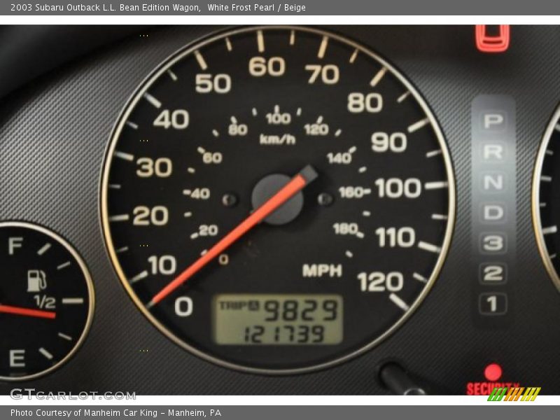 White Frost Pearl / Beige 2003 Subaru Outback L.L. Bean Edition Wagon