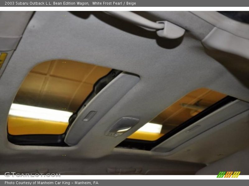 White Frost Pearl / Beige 2003 Subaru Outback L.L. Bean Edition Wagon