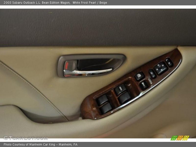 White Frost Pearl / Beige 2003 Subaru Outback L.L. Bean Edition Wagon