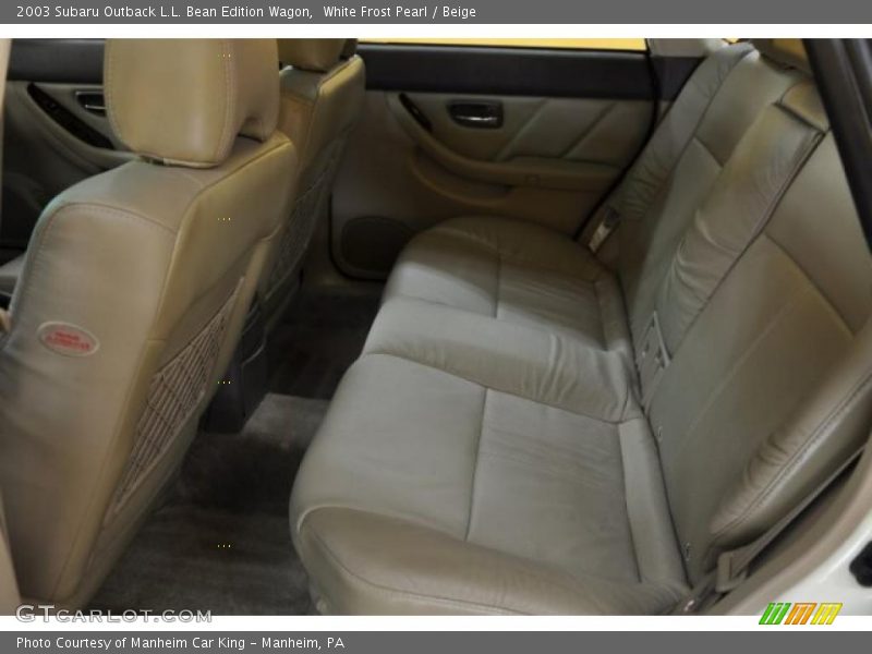 White Frost Pearl / Beige 2003 Subaru Outback L.L. Bean Edition Wagon