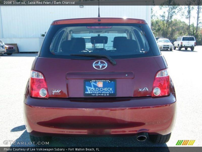 Salsa Red Pearl / Dark Charcoal 2006 Scion xA