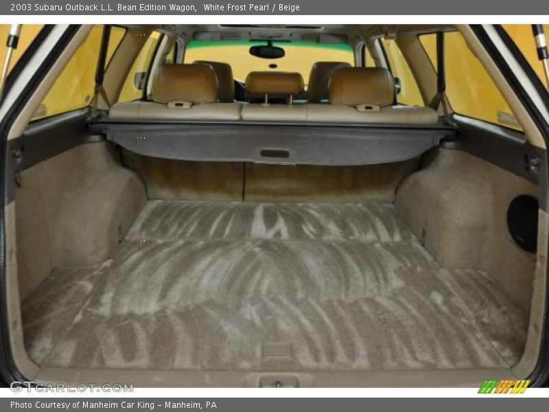 White Frost Pearl / Beige 2003 Subaru Outback L.L. Bean Edition Wagon
