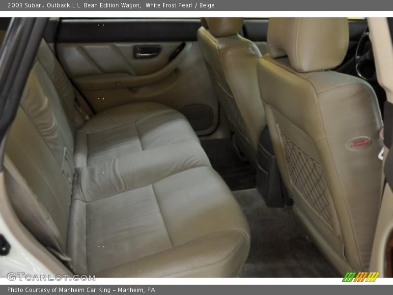 White Frost Pearl / Beige 2003 Subaru Outback L.L. Bean Edition Wagon