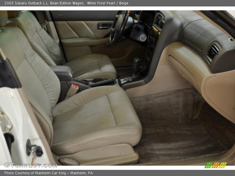 White Frost Pearl / Beige 2003 Subaru Outback L.L. Bean Edition Wagon