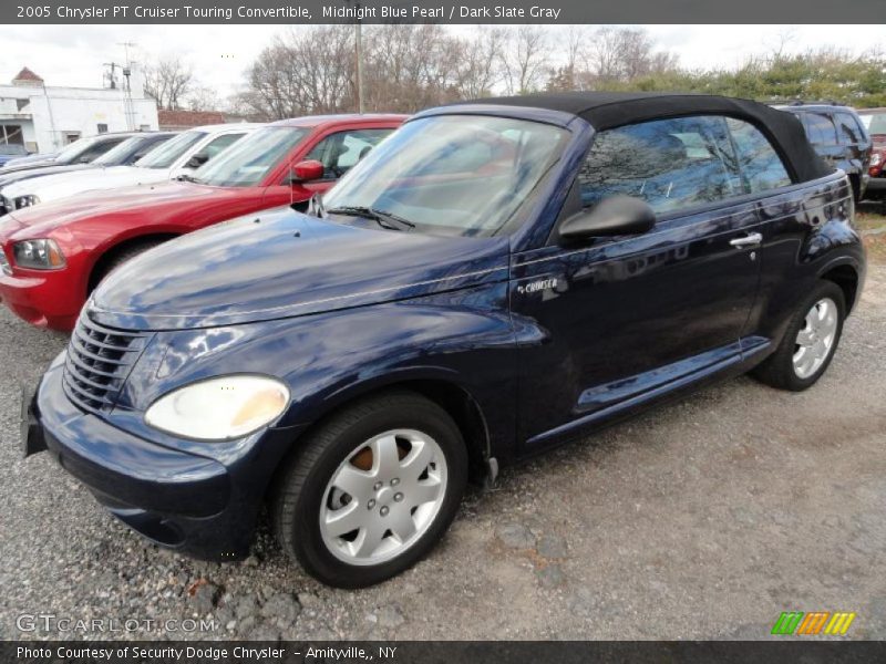 Midnight Blue Pearl / Dark Slate Gray 2005 Chrysler PT Cruiser Touring Convertible