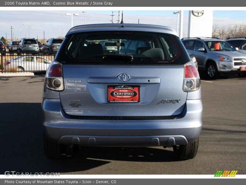 Cosmic Blue Metallic / Stone Gray 2006 Toyota Matrix AWD
