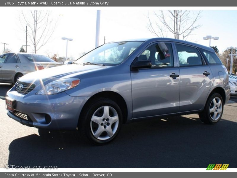 Cosmic Blue Metallic / Stone Gray 2006 Toyota Matrix AWD