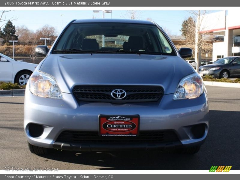 Cosmic Blue Metallic / Stone Gray 2006 Toyota Matrix AWD
