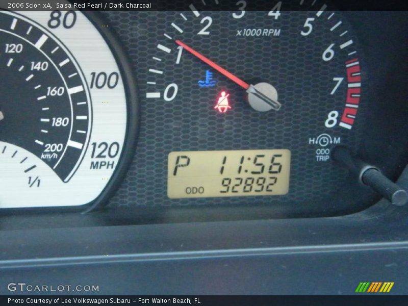 Salsa Red Pearl / Dark Charcoal 2006 Scion xA
