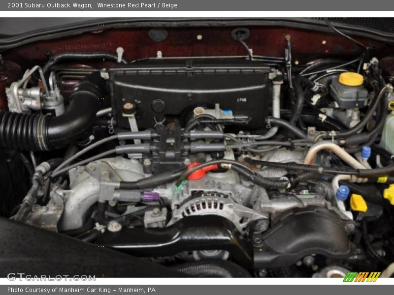  2001 Outback Wagon Engine - 2.5 Liter SOHC 16-Valve Flat 4 Cylinder