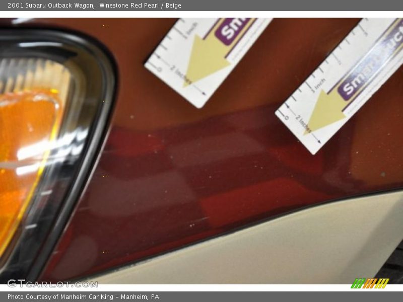 Winestone Red Pearl / Beige 2001 Subaru Outback Wagon