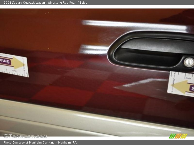 Winestone Red Pearl / Beige 2001 Subaru Outback Wagon