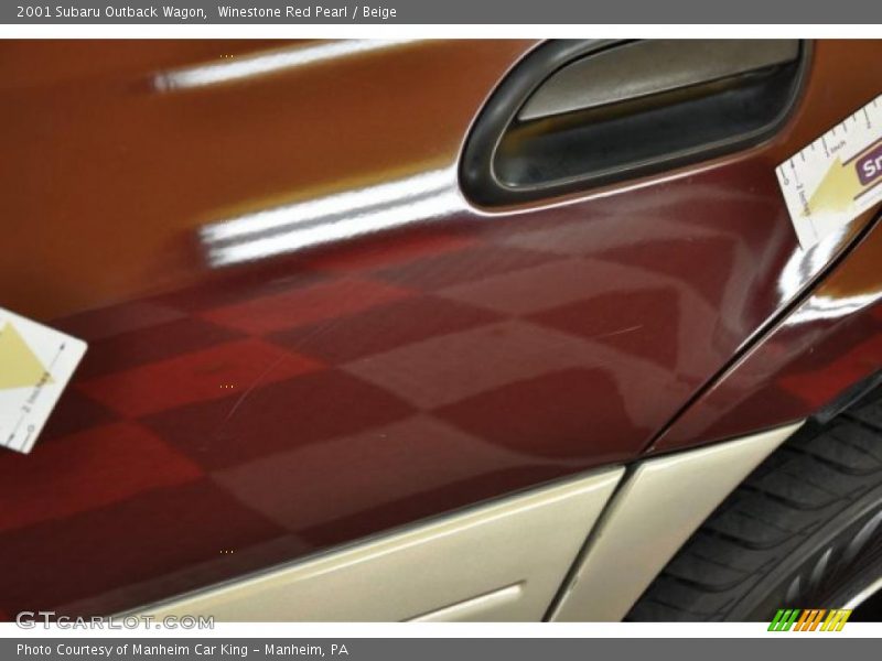 Winestone Red Pearl / Beige 2001 Subaru Outback Wagon