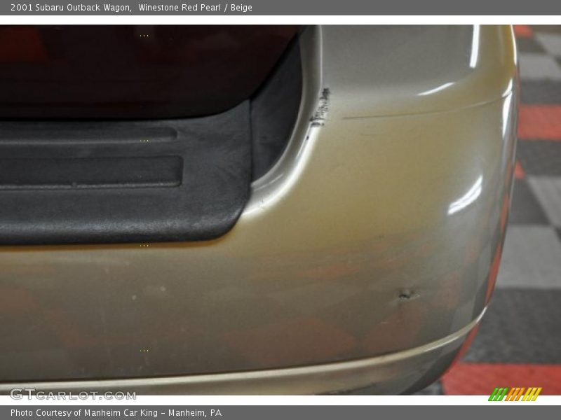 Winestone Red Pearl / Beige 2001 Subaru Outback Wagon