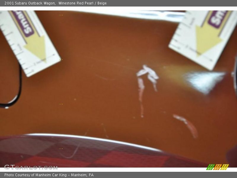 Winestone Red Pearl / Beige 2001 Subaru Outback Wagon