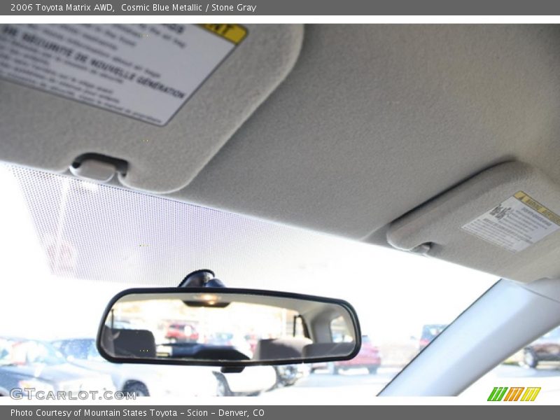 Cosmic Blue Metallic / Stone Gray 2006 Toyota Matrix AWD