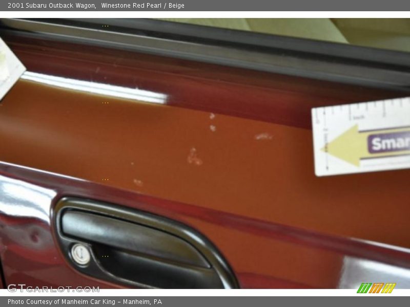 Winestone Red Pearl / Beige 2001 Subaru Outback Wagon