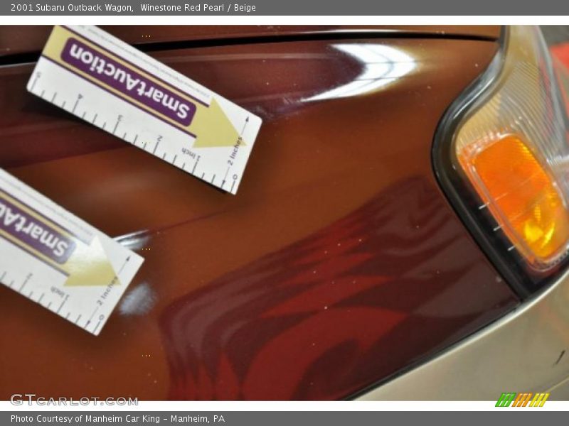 Winestone Red Pearl / Beige 2001 Subaru Outback Wagon