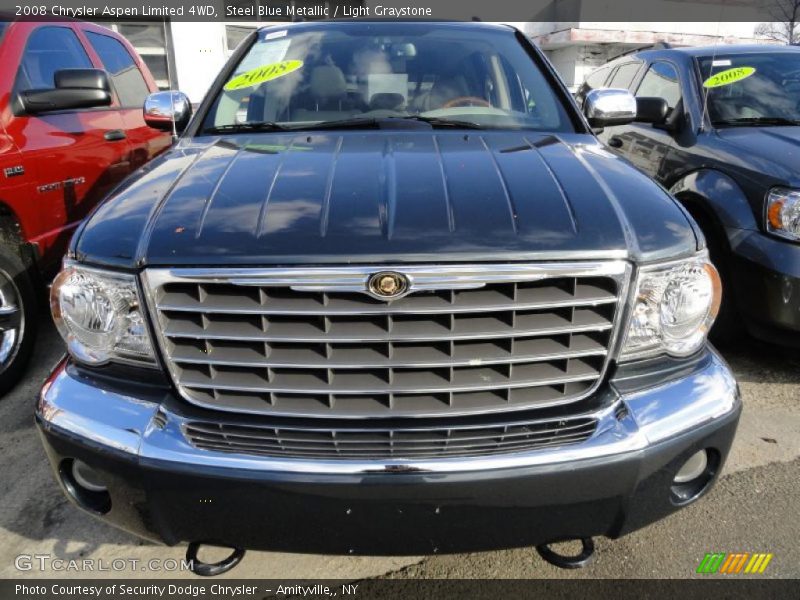 Steel Blue Metallic / Light Graystone 2008 Chrysler Aspen Limited 4WD