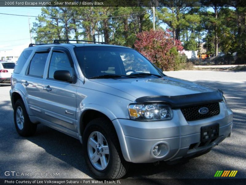 Silver Metallic / Ebony Black 2006 Ford Escape Hybrid