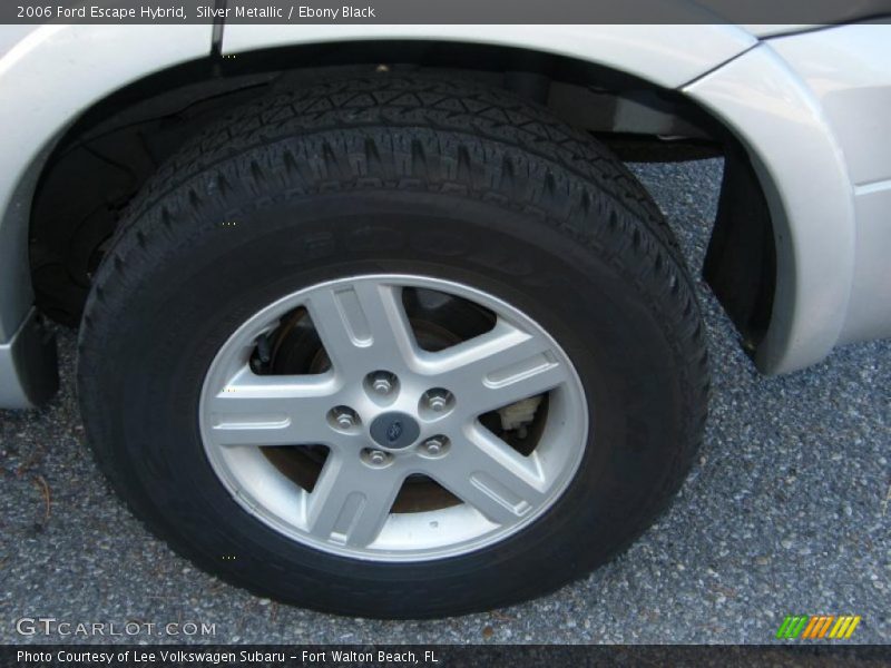 Silver Metallic / Ebony Black 2006 Ford Escape Hybrid