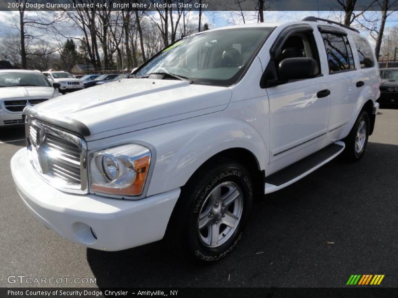 Bright White / Medium Slate Gray 2004 Dodge Durango Limited 4x4