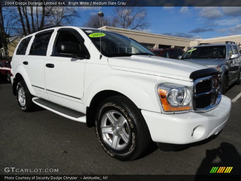 Bright White / Medium Slate Gray 2004 Dodge Durango Limited 4x4