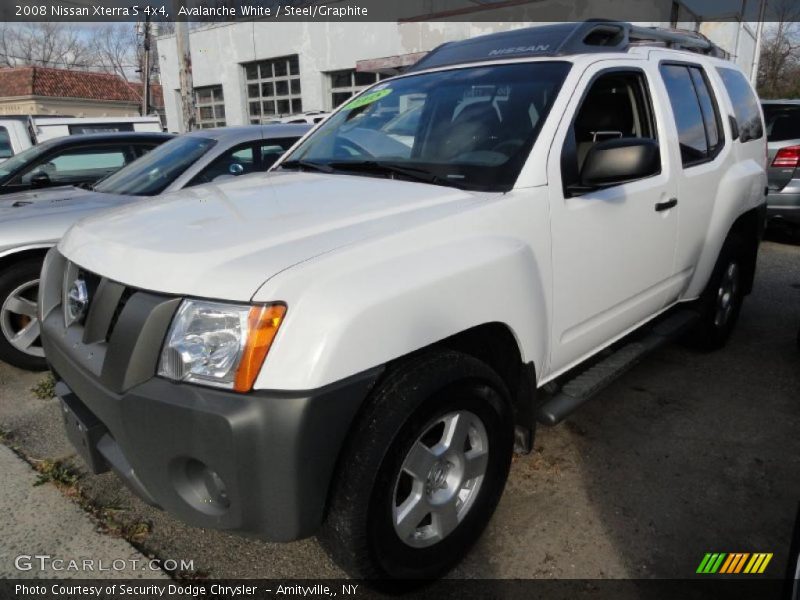 Avalanche White / Steel/Graphite 2008 Nissan Xterra S 4x4