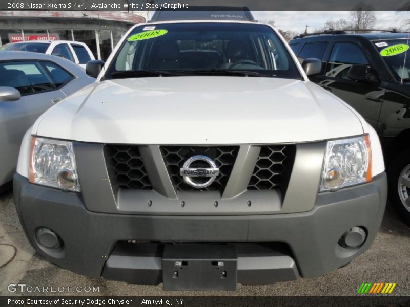 Avalanche White / Steel/Graphite 2008 Nissan Xterra S 4x4