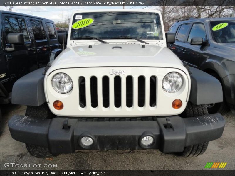 Stone White / Dark Slate Gray/Medium Slate Gray 2010 Jeep Wrangler Sport 4x4