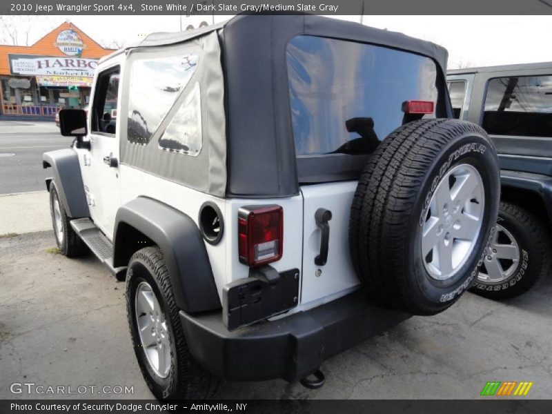 Stone White / Dark Slate Gray/Medium Slate Gray 2010 Jeep Wrangler Sport 4x4