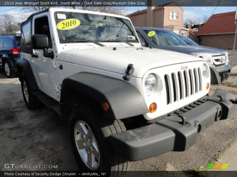 Stone White / Dark Slate Gray/Medium Slate Gray 2010 Jeep Wrangler Sport 4x4