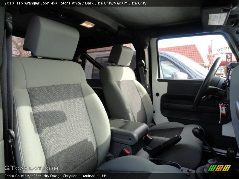Stone White / Dark Slate Gray/Medium Slate Gray 2010 Jeep Wrangler Sport 4x4